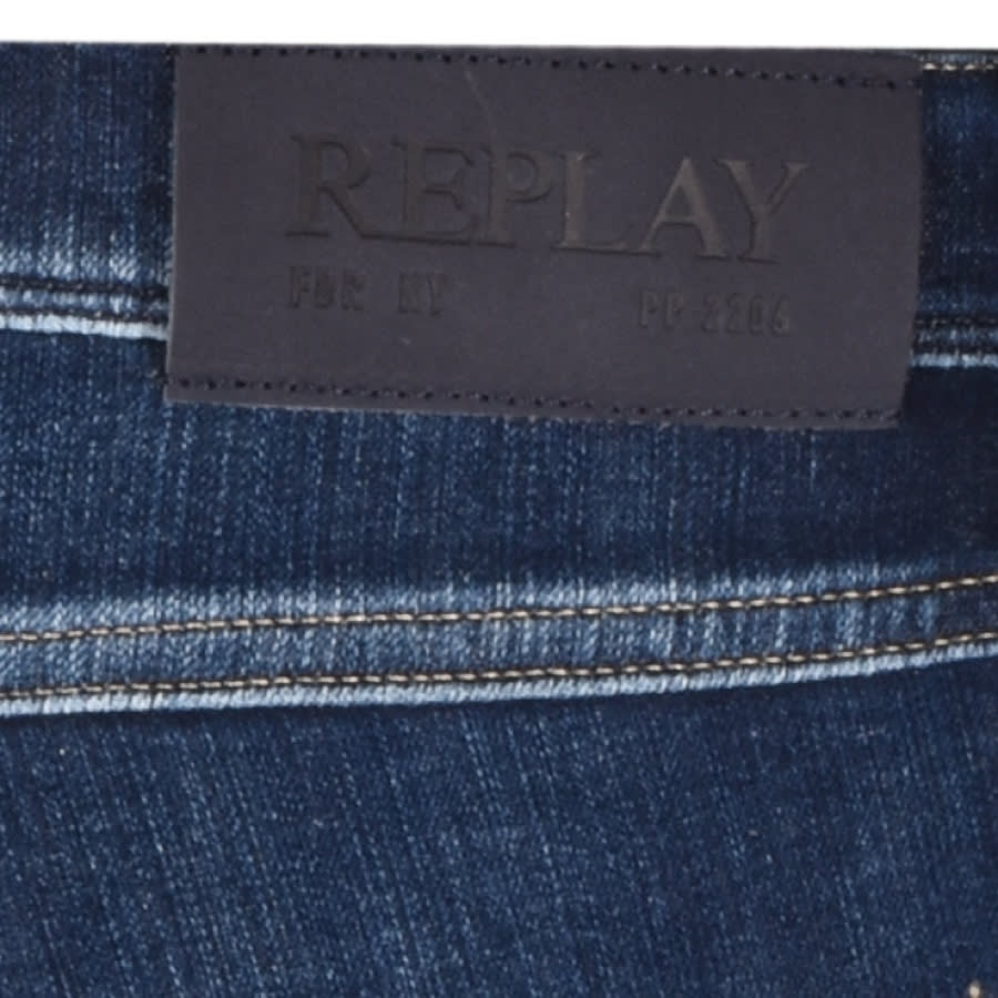 Alternative Image for ProductReplay Anbass Hyperflex Jeans Blue3